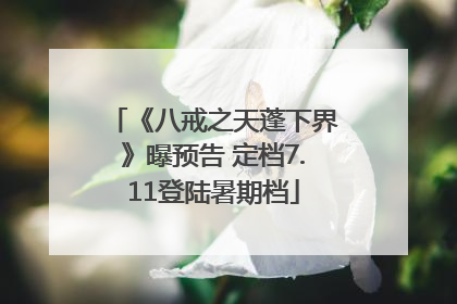 《八戒之天蓬下界》曝预告 定档7.11登陆暑期档