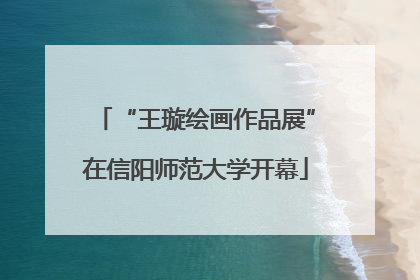 “王璇绘画作品展”在信阳师范大学开幕