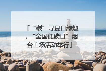 “碳”寻夏日绿趣，“全国低碳日”烟台主场活动举行