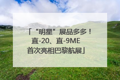 “明星”展品多多！直-20、直-9ME首次亮相巴黎航展