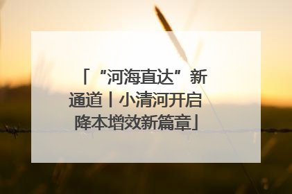 “河海直达”新通道丨小清河开启降本增效新篇章