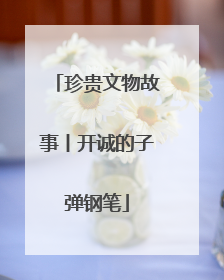 珍贵文物故事丨开诚的子弹钢笔
