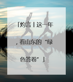 灼言丨这一年，看山东的“绿色答卷”