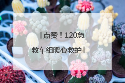 点赞！120急救车组暖心救护