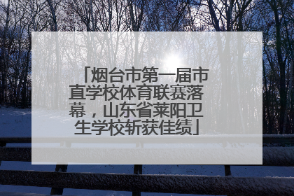 烟台市第一届市直学校体育联赛落幕，山东省莱阳卫生学校斩获佳绩