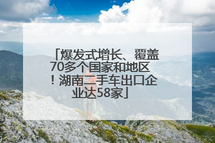 爆发式增长、覆盖70多个国家和地区！湖南二手车出口企业达58家