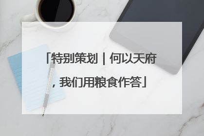 特别策划｜何以天府，我们用粮食作答