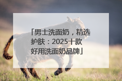 男士洗面奶，精选护肤：2025十款好用洗面奶品牌