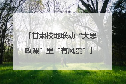 甘肃校地联动“大思政课”里“有风景”