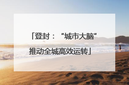 登封：“城市大脑”推动全城高效运转
