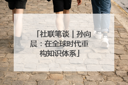 社联笔谈｜孙向晨：在全球时代重构知识体系