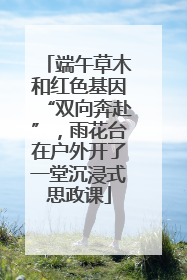 端午草木和红色基因“双向奔赴”，雨花台在户外开了一堂沉浸式思政课