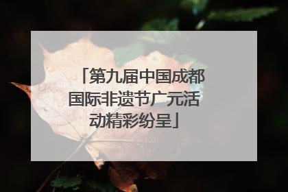 第九届中国成都国际非遗节广元活动精彩纷呈