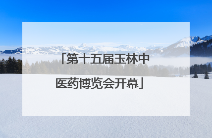第十五届玉林中医药博览会开幕
