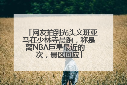 网友拍到光头文班亚马在少林寺晨跑，称是离NBA巨星最近的一次，景区回应