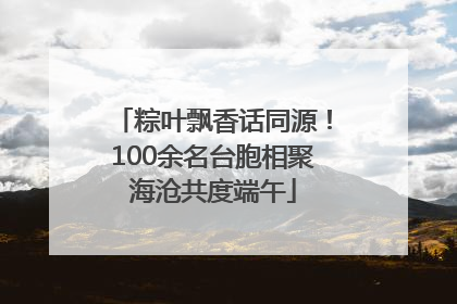 粽叶飘香话同源！100余名台胞相聚海沧共度端午