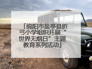 绵阳市盐亭县折弓小学组织开展“世界无烟日”主题教育系列活动