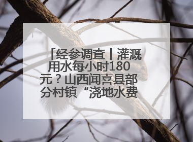 经参调查丨灌溉用水每小时180元？山西闻喜县部分村镇“浇地水费过高”调查