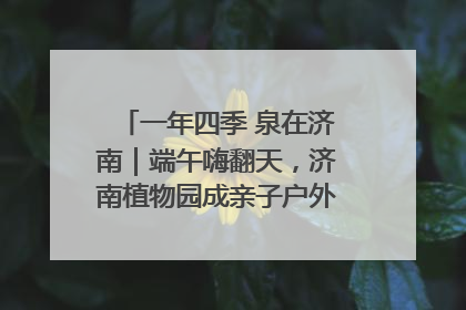 一年四季 泉在济南｜端午嗨翻天，济南植物园成亲子户外热门打卡地