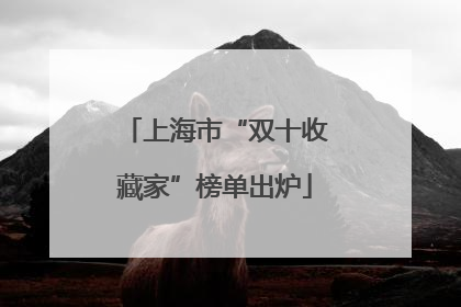 上海市“双十收藏家”榜单出炉