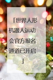 世界人形机器人运动会官方报名通道已开启