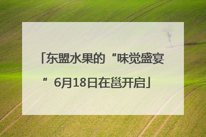 东盟水果的“味觉盛宴”6月18日在邕开启