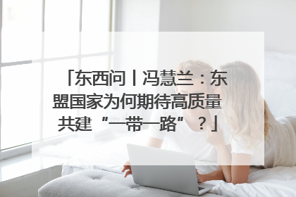 东西问丨冯慧兰：东盟国家为何期待高质量共建“一带一路”？