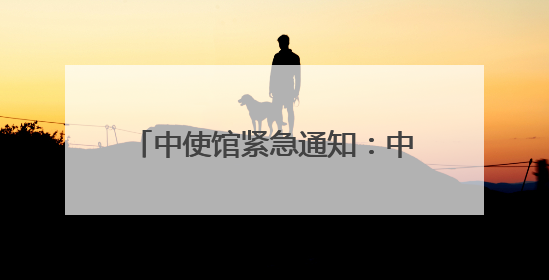 中使馆紧急通知：中国公民做好撤离准备