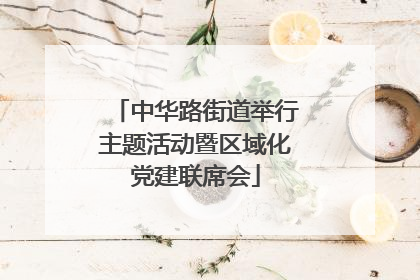 中华路街道举行主题活动暨区域化党建联席会