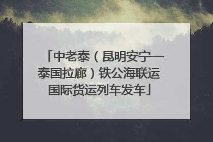 中老泰（昆明安宁—泰国拉廊）铁公海联运国际货运列车发车