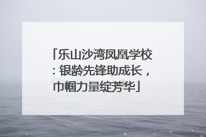 乐山沙湾凤凰学校：银龄先锋助成长，巾帼力量绽芳华