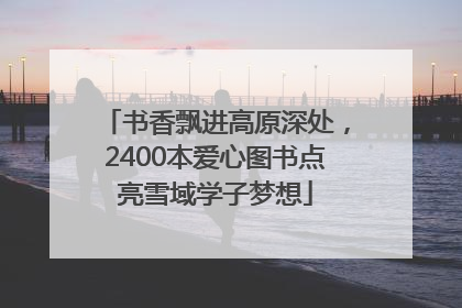 书香飘进高原深处，2400本爱心图书点亮雪域学子梦想