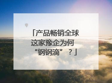 产品畅销全球 这家豫企为何“钢钢滴”？
