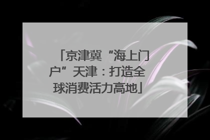 京津冀“海上门户”天津：打造全球消费活力高地