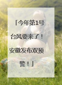 今年第1号台风要来了！安徽发布双预警！
