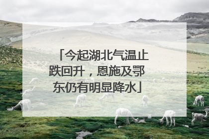 今起湖北气温止跌回升，恩施及鄂东仍有明显降水