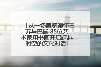 从一场展览读懂三苏与巴蜀 85位艺术家用书画开启跨越时空的文化对话