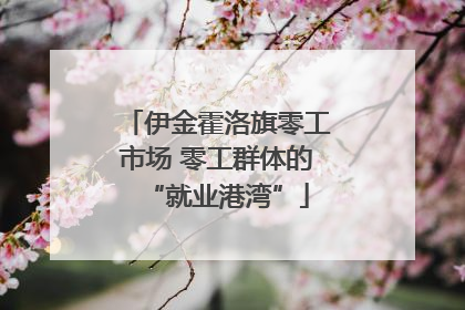 伊金霍洛旗零工市场 零工群体的“就业港湾”