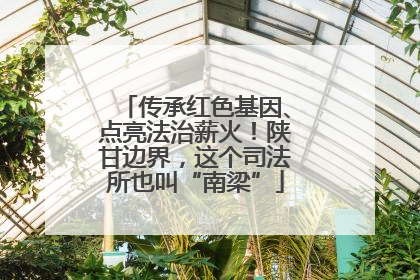 传承红色基因、点亮法治薪火！陕甘边界，这个司法所也叫“南梁”