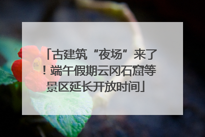 古建筑“夜场”来了！端午假期云冈石窟等景区延长开放时间
