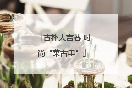 古朴大吉巷 时尚“菜古里”