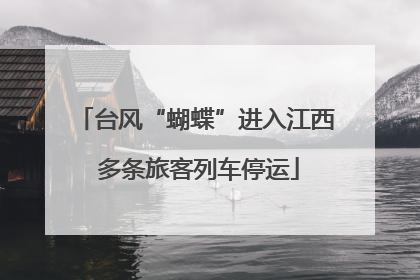 台风“蝴蝶”进入江西 多条旅客列车停运