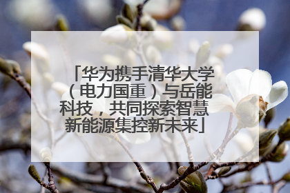华为携手清华大学（电力国重）与岳能科技，共同探索智慧新能源集控新未来