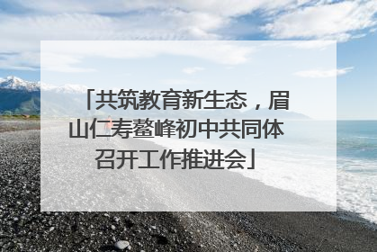共筑教育新生态，眉山仁寿鳌峰初中共同体召开工作推进会