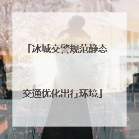 冰城交警规范静态交通优化出行环境