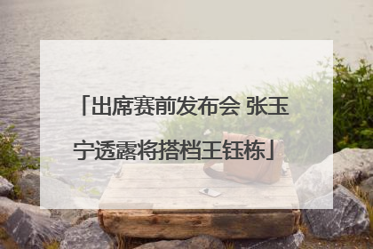出席赛前发布会 张玉宁透露将搭档王钰栋