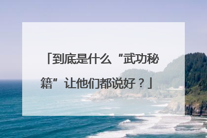 到底是什么“武功秘籍”让他们都说好？