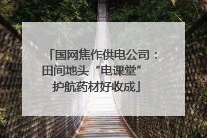 国网焦作供电公司：田间地头“电课堂” 护航药材好收成