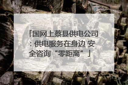 国网上蔡县供电公司：供电服务在身边 安全咨询“零距离”