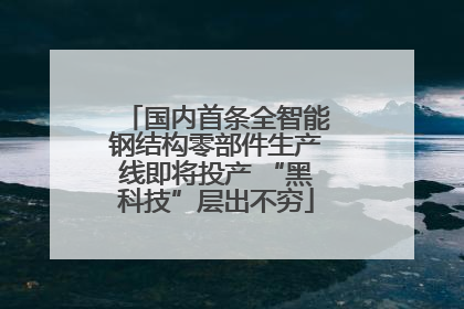 国内首条全智能钢结构零部件生产线即将投产 “黑科技”层出不穷